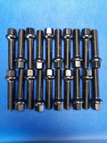R12 Black Ball Seat Wheel Bolts M15X1.25 17mm Hex 60mm Thread