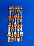 20 PCS PCD Variation Bolts Wobble Bolts M12X1.5 28mm Thread Taper Seat
