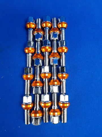 20 PCS PCD Variation Bolts Wobble Bolts M12X1.5 28mm Thread Taper Seat