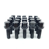 R12 Black Ball Seat Wheel Bolts M14X1.5 17mm Hex 60mm Long Thread