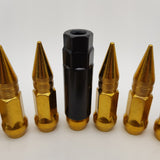 20PCS Gold Lock Wheel Steel Nuts Spike Lug Nuts Set