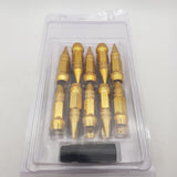 20PCS Gold Lock Wheel Steel Nuts Spike Lug Nuts Set