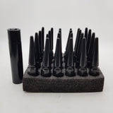 24 PCS Black Lock Wheel Nuts Lug Nuts Set M14x1.5 for Holden Commodore VE VF