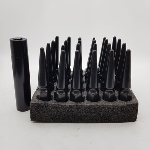 24 PCS Black Lock Wheel Nuts Lug Nuts Set M14x1.5 for Holden Commodore VE VF