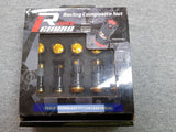 Lock Wheel Nuts Lug Nuts Set 12x 1.5 Black for Mazda Mitsubishi Toyota Honda