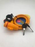 Bicycle Lock Pram Stroller Trolley Bike Chain Key Hole Cover Steel Wire Scooter