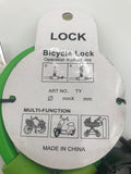 Bicycle Lock Pram Stroller Trolley Bike Chain Key Hole Cover Steel Wire Scooter