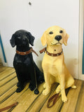 Resin Labrador Dog Statue with motion sensor bark