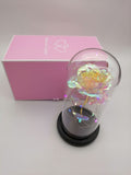 Glass Rose bottle ornament light love valentine's day mother's day rainbow