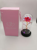 Glass Rose bottle ornament light love valentine's day mother's day rainbow
