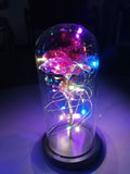 Glass Rose bottle ornament light love valentine's day mother's day rainbow