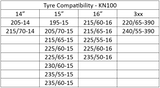 Snow Chains Winter Wheels Chains Anti Skid Chain KN100/130 Type Steel Alloy Chain