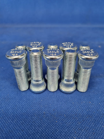 10PCS Extended Press In Wheel Studs Straight Knurl M12x1.5 Grade 12.9 45mm Length