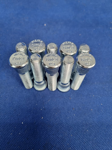 10PCS Extended Press In Wheel Studs Straight Knurl M12x1.5 Grade 12.9 60mm Length