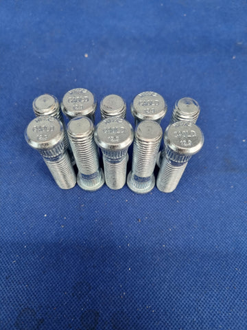 10PCS Extended Press In Wheel Studs Straight Knurl M14x2.0 Grade 12.9 60mm Length