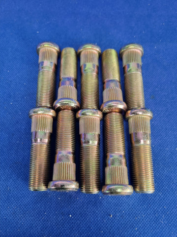 10PCS Extended Press In Wheel Studs Straight Knurl 5/8"-18 UNF Grade 12.9 60mm Length