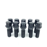 Taper Seat Wheel Bolts  M14X1.5 43mm Long Thread Chrome Black 10/20 PCS