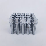 Taper Seat Wheel Bolts  M14X1.5 43mm Long Thread Chrome Black 10/20 PCS