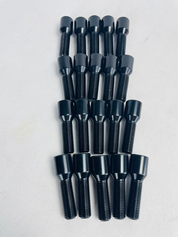 Tuner Style Bolt V-Taper Hex Drive M14x1.5 38mm Thread 20PCS