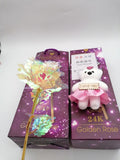 Crystal Rose Valentine's Day Mother's day artificial gift Love teddy bear