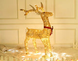 Golden Reindeer LED Christmas Ornament Decoration Xmas USB