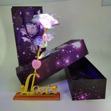 Crystal Rose Valentine's Day Mother's day artificial gift Love with light