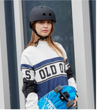 Bicycle Helmet Bomber Sleek Hole Breathable Cool Adult Child Scooter Skateboard