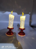 Christmas light pendant ornament Candles a set of 2