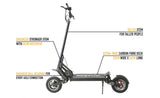 Scoot A Long Bronco Extreme Dual Electric Scooter 2400W 9Ah 60v Powerful Fast