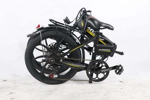 Electric Bike Bicycle Foldable E Bike Battery Powered 36V 250W Black Multi Gear
