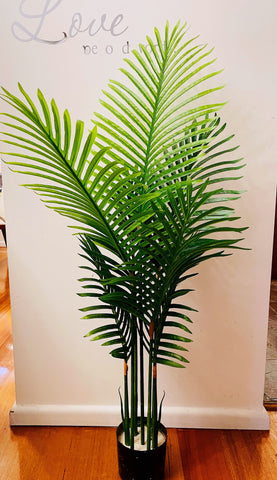 Artificial Realistic Plants Fake Areca Palm Dypsis Lutescens Decoration H1.2m