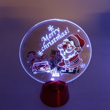 LED Lamp Christmas Tree Santa Stocking Xmas Decor