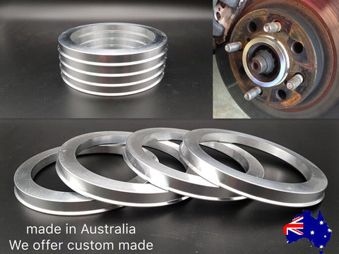 Custom Hub Rings Aluminium Alloy ID > 54.0mm, OD < 90.0mm