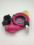 Bicycle Lock Pram Stroller Trolley Bike Chain Key Hole Cover Steel Wire Scooter