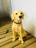 Resin Labrador Dog Statue with motion sensor bark