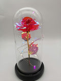 Glass Rose bottle ornament light love valentine's day mother's day rainbow